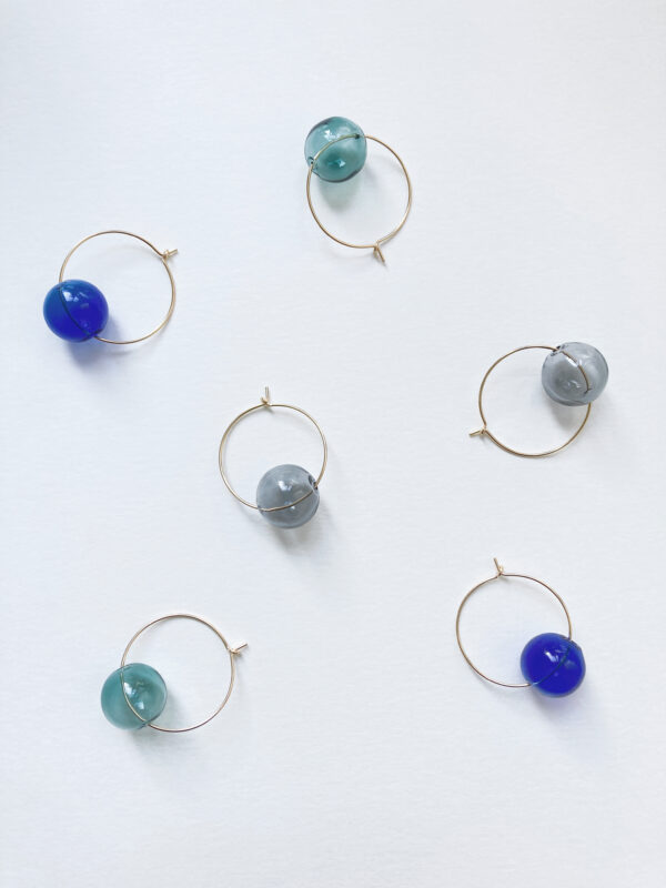 Boucles d'Oreilles CRÉOLES VERRE – Image 9