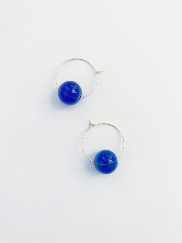 Boucles d'Oreilles CRÉOLES VERRE – Image 6